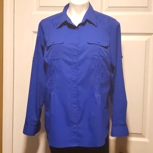 Columbia Sportswear Company Omni-Shade Women's Button Down Long Sleeve - Large